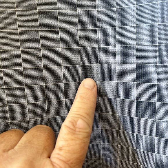 Mizzen + Main button down collared shirt. Standard Fit. Poly. Blue and white - Picture 8 of 12